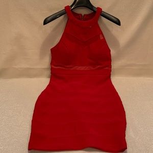 Love, Nickie Lee Red Halter Sleeveless Dress Size M